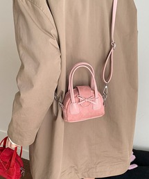 HOOK for girls ショルダーベルト付きミニボストンバッグ