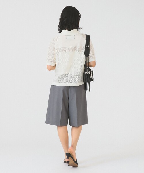 boussole（ブソル）の「【7/31再値下げ】【別注】boussole / Short Sleeve Knit（シャツ/ブラウス・レディース・ホワイト/ブラック・ONE SIZE）」の5枚目の写真