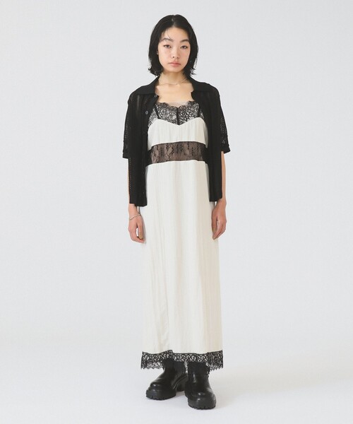 boussole（ブソル）の「【7/31再値下げ】【別注】boussole / Short Sleeve Knit（シャツ/ブラウス・レディース・ホワイト/ブラック・ONE SIZE）」の7枚目の写真