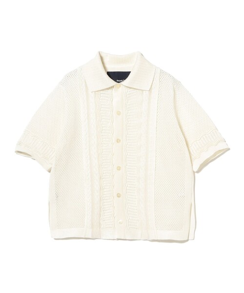 boussole（ブソル）の「【7/31再値下げ】【別注】boussole / Short Sleeve Knit（シャツ/ブラウス・レディース・ホワイト/ブラック・ONE SIZE）」の11枚目の写真