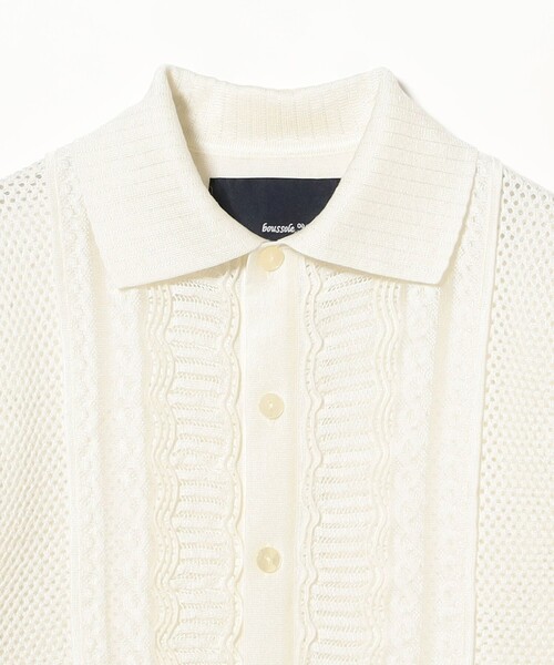 boussole（ブソル）の「【7/31再値下げ】【別注】boussole / Short Sleeve Knit（シャツ/ブラウス・レディース・ホワイト/ブラック・ONE SIZE）」の12枚目の写真