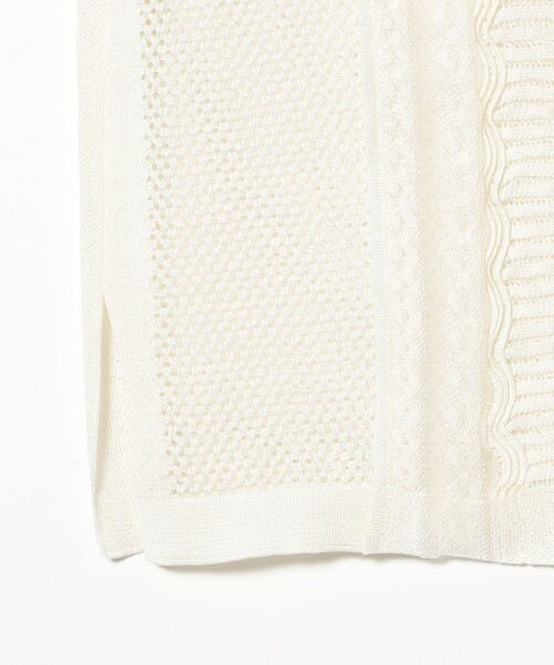 boussole（ブソル）の「【7/31再値下げ】【別注】boussole / Short Sleeve Knit（シャツ/ブラウス・レディース・ホワイト/ブラック・ONE SIZE）」の14枚目の写真