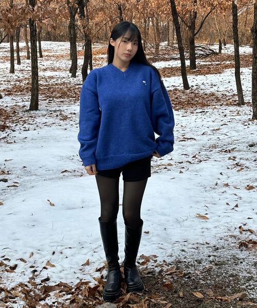 WaiKei(ワイケイ)の「ドルフィンヘアリーVネックニットアイボリー(ニット/セーター・レディース・その他・1/2)」の9枚目の写真