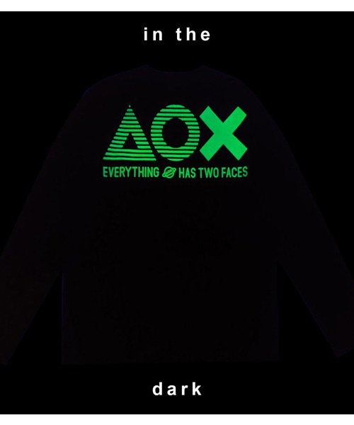 AOX(エーオーエックス)の「Big logo t-shirt(Blue)(Tシャツ/カットソー・メンズ・その他・LARGE/MEDIUM/SMALL)」の3枚目の写真