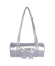 BOMNAL BOUTIQUE（ボムナルブティック）の「Ribbon Bag_ Silver（ショルダーバッグ）」