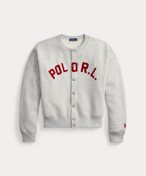POLO RALPH LAUREN（ポロ ラルフ ローレン）の「ロゴ フリース カーディガン（カーディガン/ボレロ・レディース・グレー系・XS/XL/S/M/L）」の7枚目の写真