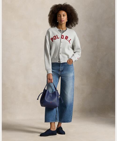 POLO RALPH LAUREN（ポロ ラルフ ローレン）の「ロゴ フリース カーディガン（カーディガン/ボレロ・レディース・グレー系・XS/XL/S/M/L）」の2枚目の写真