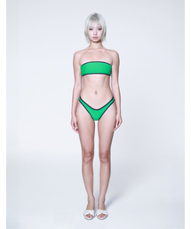 AMUN（アムン）の「Butterfly Bandeau Bikini - Green/Navy（水着）」