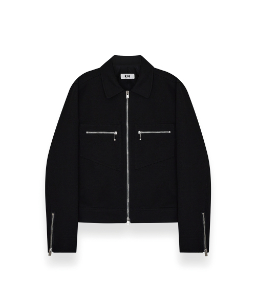 R-4(アールフォー)の「R-0045 / ORIGIN TRUCKER - 2.0(BLACK)(デニムジャケット・メンズ・ブラック・MEDIUM/LARGE)」の1枚目の写真