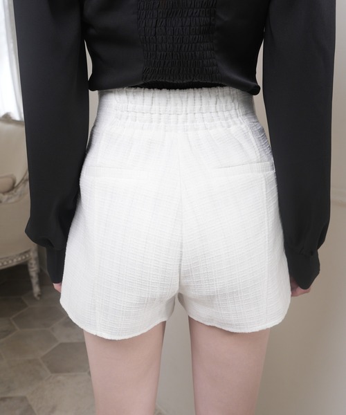 LIPSERVICE（リップサービス）の「アシメベルトショートパンツ（その他パンツ・レディース・ブラック/ホワイト・S/M）」の5枚目の写真