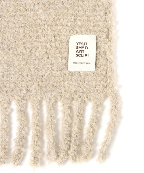 studio CLIP（スタディオクリップ）の「軽いふわふわマフラー（マフラー・レディース・モカ/ラベンダー/ベージュ/グリーン・FREE）」の14枚目の写真