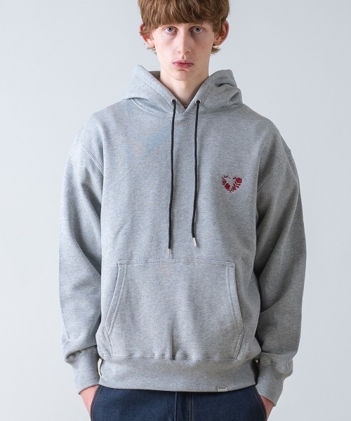 rehacer（レアセル）の「rehacer : Engage Heart HW Hoodie / エンゲージハート ヘヴィウェイト フーディー（パーカー・メンズ・グレー/ネイビー/ブラック・X-LARGE/LARGE/MEDIUM/SMALL）」の3枚目の写真