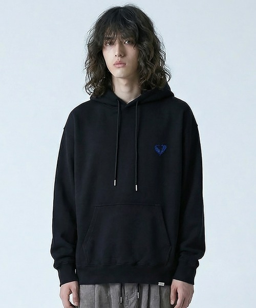 rehacer（レアセル）の「rehacer : Engage Heart HW Hoodie / エンゲージハート ヘヴィウェイト フーディー（パーカー・メンズ・グレー/ネイビー/ブラック・X-LARGE/LARGE/MEDIUM/SMALL）」の2枚目の写真