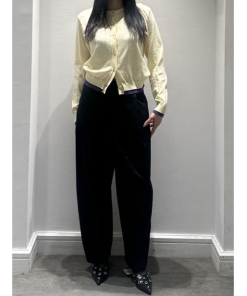 AZUL by moussy(アズールバイマウジー)の「【身長/骨格別着用画像あり】イージーチノカーブパンツ 秋服 冬服 ルーズ リラックス(チノパンツ・レディース・ダークネイビー/ベージュ・SMALL/MEDIUM)」の21枚目の写真