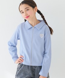 coca（coca）（コカ）の「キッズ　リブジップアップトップス（Tシャツ/カットソー）」