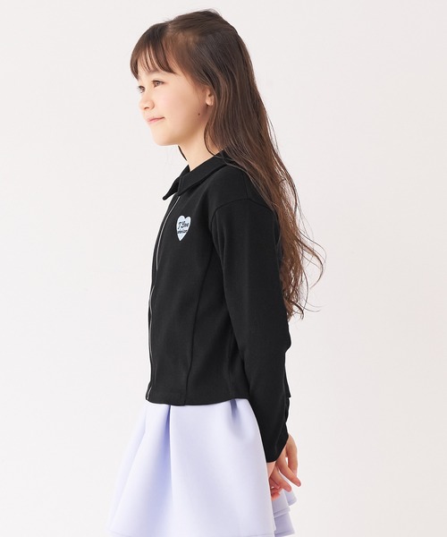coca(coca)(コカ)の「キッズ リブジップアップトップス(Tシャツ/カットソー・キッズ・ブラック/ブルー・120/130/140/150)」の5枚目の写真
