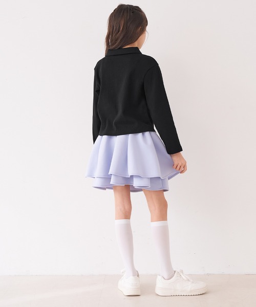 coca(coca)(コカ)の「キッズ リブジップアップトップス(Tシャツ/カットソー・キッズ・ブラック/ブルー・120/130/140/150)」の6枚目の写真