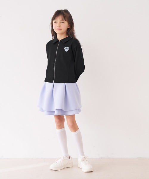 coca(coca)(コカ)の「キッズ リブジップアップトップス(Tシャツ/カットソー・キッズ・ブラック/ブルー・120/130/140/150)」の7枚目の写真
