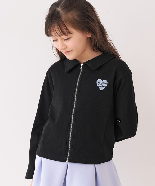 coca(coca)(コカ)の「キッズ リブジップアップトップス(Tシャツ/カットソー・キッズ・ブラック/ブルー・120/130/140/150)」の8枚目の写真