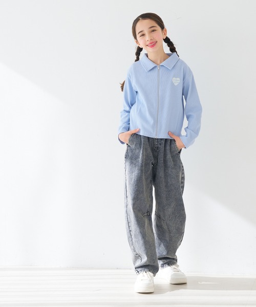coca(coca)(コカ)の「キッズ リブジップアップトップス(Tシャツ/カットソー・キッズ・ブラック/ブルー・120/130/140/150)」の9枚目の写真