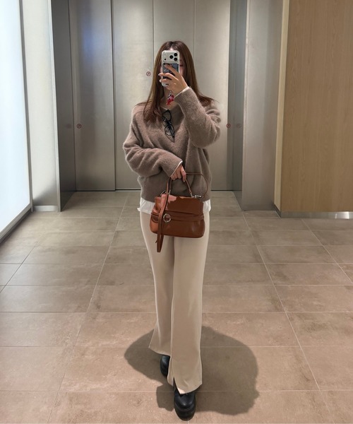 EFOLE(エフォル)の「【ZOZO限定】Narrow belted shoulder bag/ナローベルトショルダーバッグ(ショルダーバッグ・レディース・キャメル/ブラック・FREE)」の16枚目の写真