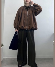 ビックシルエットギャザーブルゾン