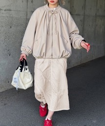 ビックシルエットギャザーブルゾン