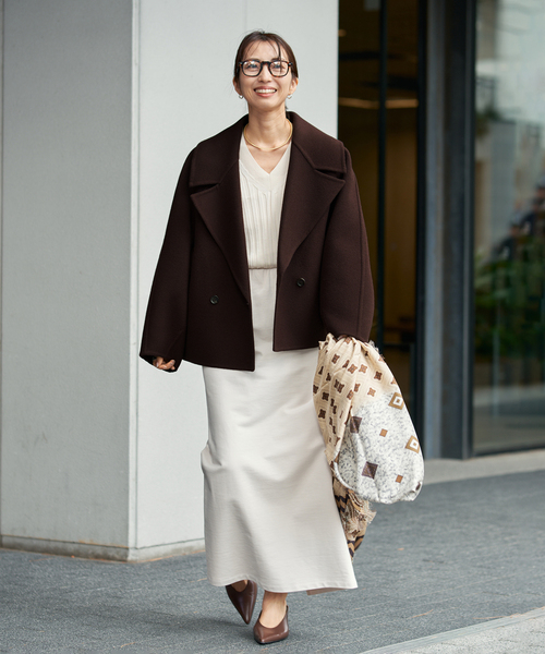 super120s ビッグショールリバーコート（その他アウター）｜VERMEIL