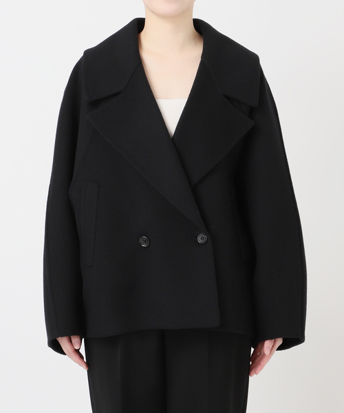 VERMEIL par iena（ヴェルメイユパーイエナ）の「super120s ビッグショールリバーコート（その他アウター・レディース・ブラック/ブラウン・FREE）」の19枚目の写真