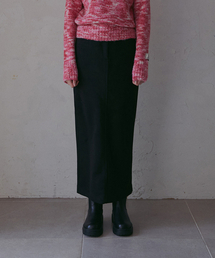 ODER（オディエール）の「スエードスパンペンシルスカート-ブラック（スカート）」