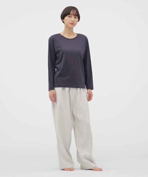 MARGARET HOWELL（マーガレットハウエル）の「SUPERFINE COTTON JERSEY TOP（Tシャツ/カットソー・レディース・ライトグレー・FREE）」の6枚目の写真
