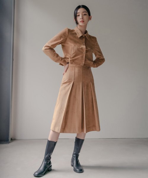 HARDCORE HAPPINESS(ハードコアハピネス)の「SUEDE PLEATS SKIRT(スカート・レディース・その他・M/S)」の7枚目の写真
