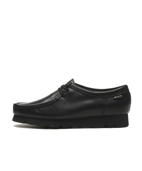 Clarks(クラークス)の「W WALLABEE GTX 26181118(モカシン/デッキシューズ・レディース・ブラック・3/6/5h/5/4h/4/3h)」の1枚目の写真
