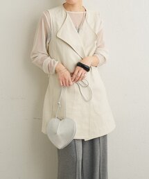 Omekashi | ダブルノーカラージレ(ベスト)