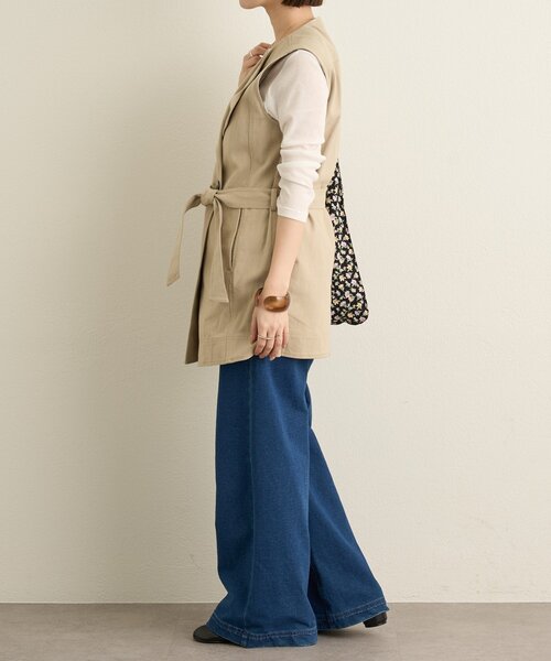 Omekashi（オメカシ）の「ダブルノーカラージレ（ベスト・レディース・ベージュ/アイボリー・FREE）」の18枚目の写真