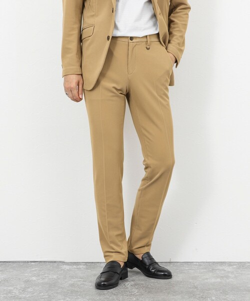 Stutostein Nolley's（シュテットシュタインノーリーズ）の「《ビジカジ/セットアップ対応》ストレッチコードピケ パンツ 26SS（その他パンツ・メンズ・オリーブ/ブラック/ベージュ/ダークネイビー・M/S/XL/L）」の3枚目の写真