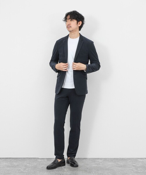 Stutostein Nolley's（シュテットシュタインノーリーズ）の「《ビジカジ/セットアップ対応》ストレッチコードピケ パンツ 26SS（その他パンツ・メンズ・オリーブ/ブラック/ベージュ/ダークネイビー・M/S/XL/L）」の5枚目の写真