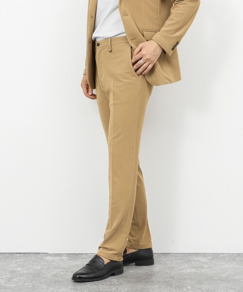 Stutostein Nolley's（シュテットシュタインノーリーズ）の「《ビジカジ/セットアップ対応》ストレッチコードピケ パンツ 26SS（その他パンツ・メンズ・オリーブ/ブラック/ベージュ/ダークネイビー・M/S/XL/L）」の8枚目の写真