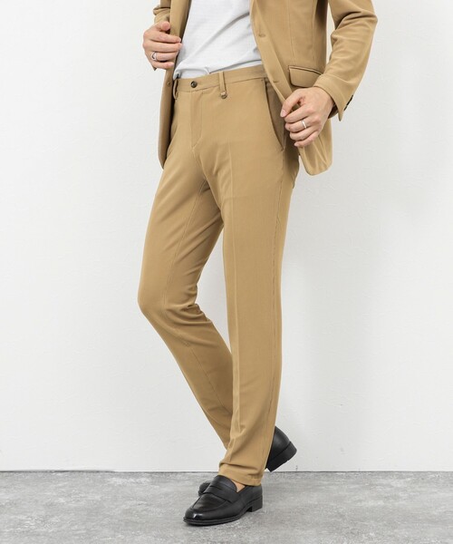 Stutostein Nolley's（シュテットシュタインノーリーズ）の「《ビジカジ/セットアップ対応》ストレッチコードピケ パンツ 26SS（その他パンツ・メンズ・オリーブ/ブラック/ベージュ/ダークネイビー・M/S/XL/L）」の9枚目の写真