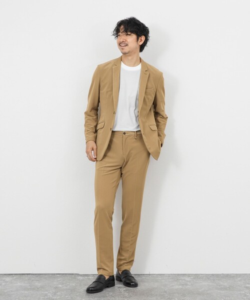 Stutostein Nolley's（シュテットシュタインノーリーズ）の「《ビジカジ/セットアップ対応》ストレッチコードピケ パンツ 26SS（その他パンツ・メンズ・オリーブ/ブラック/ベージュ/ダークネイビー・M/S/XL/L）」の16枚目の写真