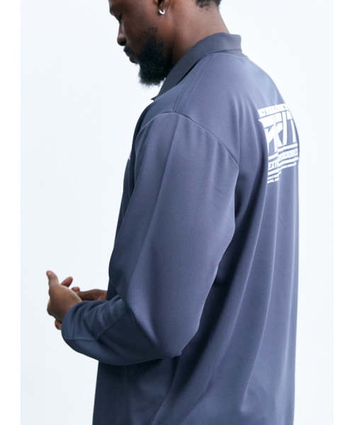 AIRIT(アイリット)の「パフォーマンスPK LS AM1205 GY(Tシャツ/カットソー・メンズ・ダークグレー・FREE)」の3枚目の写真
