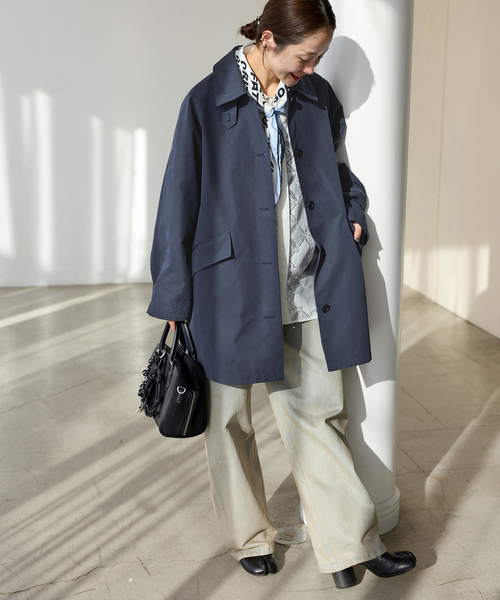 コットンステンカラーミディコート（ステンカラーコート）｜JOURNAL