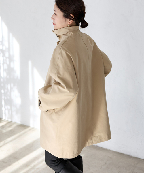 コットンステンカラーミディコート（ステンカラーコート）｜JOURNAL