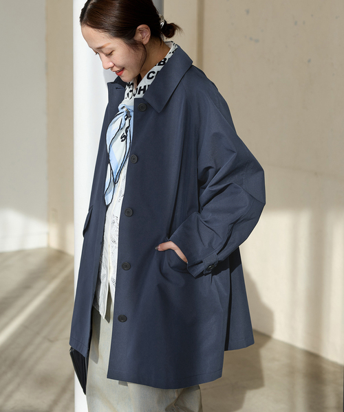 コットンステンカラーミディコート（ステンカラーコート）｜JOURNAL