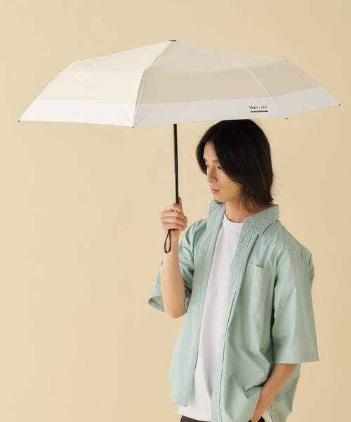 IZA(イーザ)の「IZA【耐風】 切り継ぎデザイン 完全遮光100% メンズ 日傘 折りたたみ 晴雨兼用 Wpc. WIND RESISTANCE(折りたたみ傘・レディース・ホワイト系その他/ベージュ系その他/グレー系その他・FREE)」の7枚目の写真