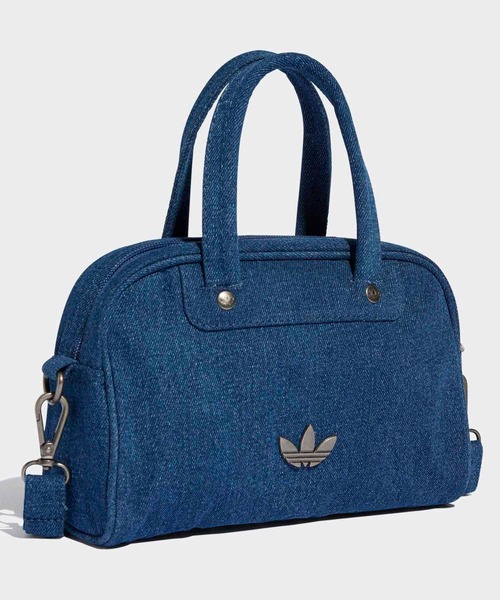 adidas(アディダス)の「アディカラー ミニ ボウリング バッグ デニム / アディダスオリジナルス adidas Originals(ショルダーバッグ・メンズ・ブルー・FREE)」の3枚目の写真