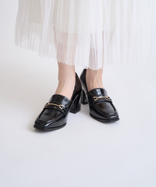 NOELA（ノエラ）の「スクエアビットローファー（ローファー・レディース・ブラック/ブラウン/ベージュ・S/M/L）」の6枚目の写真