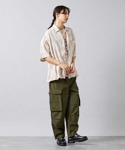 REMI RELIEF(レミレリーフ)の「【REMI RELIEF / レミ レリーフ】パイナップル柄アロハシャツ/ユニセックス/RN30389014(シャツ/ブラウス・メンズ・ブラック/スモークピンク・M/L)」の12枚目の写真