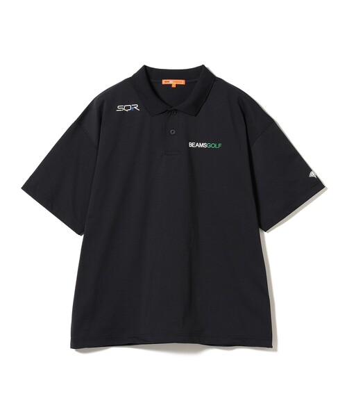 BEAMS GOLF（ビームスゴルフ）の「ORANGE LABEL / USシリーズ SQR ビッグシルエットポロシャツ（吸水速乾・UVカット）（ポロシャツ・メンズ・ホワイト/ブラック/ネイビー・S/XL/L/M）」の16枚目の写真