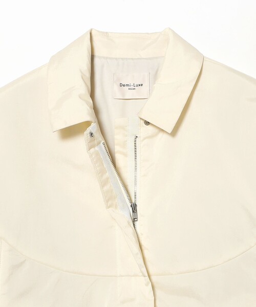 Demi-Luxe BEAMS（デミルクス ビームス）の「パディング ジップ ブルゾン（ブルゾン・レディース・ホワイト系その他5/ブラック・36/38）」の10枚目の写真